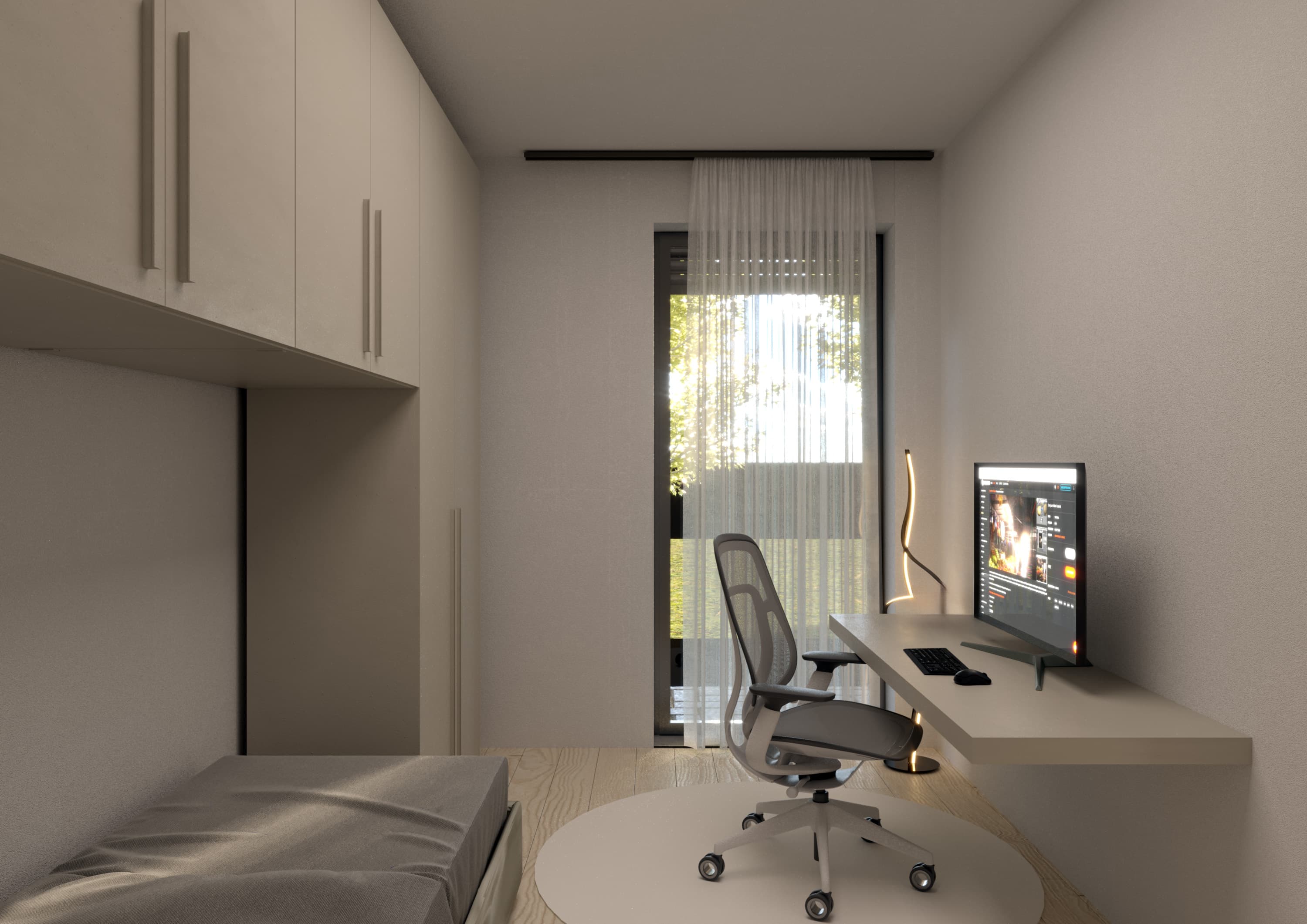 Camera singola / studio per lo smart working